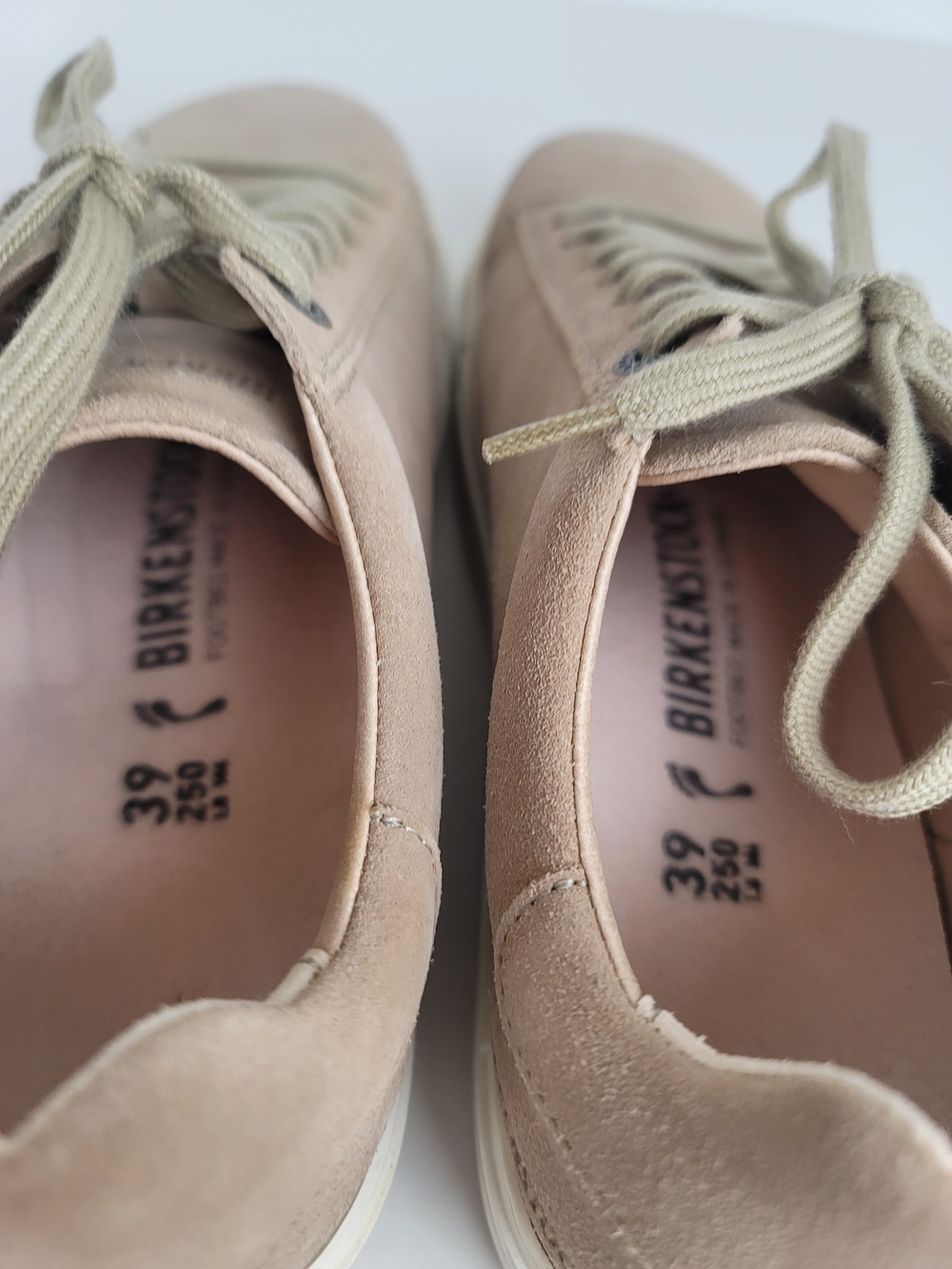Birkenstock Bend Low Suede Leather Tan Taupe Brown Sneaker US L8, M6 Narrow Fit - Picture 8 of 11